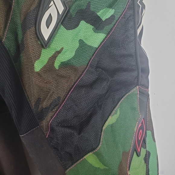 O'NEAL Motocross pants Kids 7/8 Green Camo Pink Hip pads‎ Nylon Waterproof - Picture 10 of 13